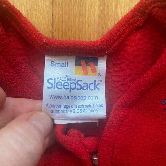Halo Red Fleece Sleep Sack Size Small (0-6months, 10-18ibs) G7‎ - Picture 2 of 2